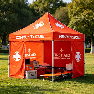 Gazebo per Eventi 3x3m per Beneficenza, Tenda 10x10 Resistente per Servizi Comunitari e Donazioni - Product Image 1