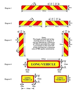 Xe tải an toàn dấu hiệu cảnh báo phản chiếu phía sau đánh dấu nhãn dán dấu hiệu cho xe không vượt qua biến xe dấu hiệu - Product Image 5