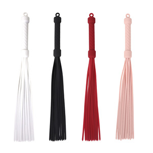 Látigo de silicona, juguete sexual de silicona para parejas, opciones de color negro, rojo, rosa y blanco. - Product Image 5