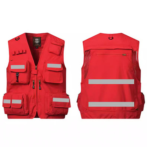 Gilet de travail réfléchissant à plusieurs poches, vêtements de sécurité pour travaux d'ingénierie, de construction et d'extérieur - Product Image 3
