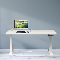 Bureau debout de bonne qualité à double moteur ergonomique assis sur pied 2 étapes levage réglable cadre en métal de jeu électrique