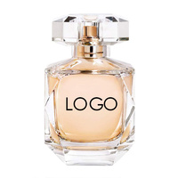 Vente en gros de flacons de parfum vides en forme de diamant de 50 ml, contenants en verre écologiques avec logo personnalisé et boîte cadeau