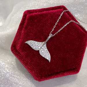 Collar con Colgante de Cola de Sirena para Mujer, Accesorio Simple para Uso Diario, Joyería de Moda - Product Image 3