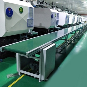 Çin fabrika özel PVC/PU yeşil yassı bantlı taşıyıcı, malzeme taşıma taşıyıcı bantlar