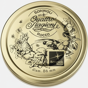 Bormioli Rocco Quattro Stagioni ฝาโลหะ86มม. ฝาบิดปิดขนาด43มม. ฝาปิดสำรองสำหรับกระป๋อง2ฝาแพ็ค - Product Image 1