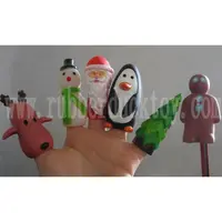 ซิลิโคนยางหุ่น,เด็กสัตว์ตุ๊กตาของเล่น,การ์ตูนที่กำหนดเองนิ้วมือหุ่นเด็ก