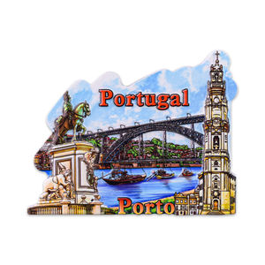 Imán de Refrigerador Personalizado de Gran Tamaño con Diseño de Ciudad de <span class=keywords><strong>Portugal</strong></span>, Recuerdo de Viaje, Artesanía de Resina, Forma Moderna, Impermeable - Product Image 2