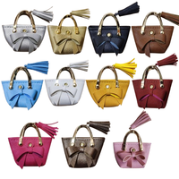Sacs de poupée de haute qualité, accessoires pour poupées, mini sac à main en cuir PU pour femmes, porte-clés, porte-monnaie mignon pour filles, pendentif porte-clés à pompon