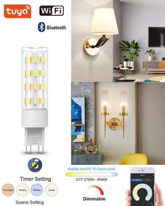 AC110V 220 В 2700-6500K с регулируемой яркостью, Беспроводная интеллектуальная лампа G9, 5 Вт, светодиодная лампа для кукурузы, работа с алексой, Google Assistant - Product Image 2