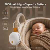 Machine à bruit blanc HiFiD 2026 HFD-W50C, dispositif de sommeil à lumière rouge, veilleuse 8 couleurs, détecteur de pleurs, machine à sons pour bébé