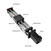 Module d'actionneur linéaire à vis à billes KNK MG80G haute précision ±0,02 mm, table coulissante à double axe optique pour équipement d'automatisation CNC
