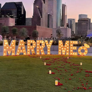 Allumez les lettres de chapiteau lumières lettres enseignes au néon, décoration murale rose/décor de table pour la fête d'anniversaire de Noël de bar à la maison - Product Image 4