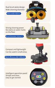 <span class=keywords><strong>MCclean</strong></span>+ C430BN Balayeuse autoportée électrique haute vitesse avec moteur à brosse, machine commerciale de lavage de tapis à eau froide - Product Image 3