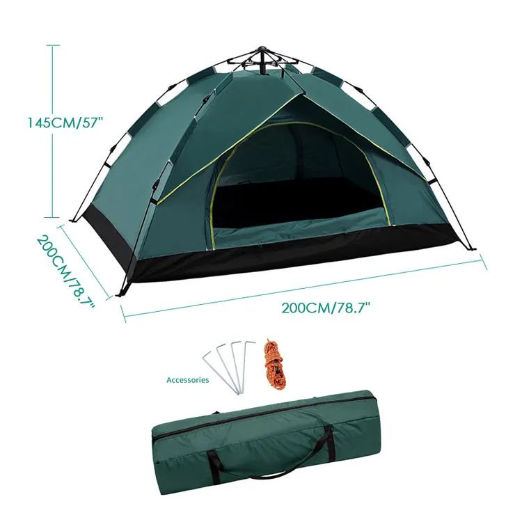 アウターテント防水3-4人全自動その他のキャンプ用品釣りポータブルポータブルキャンプテント屋外
