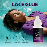 Kit Complet de Coiffure pour Perruques OEM - Dissolvant d'Adhésif pour Perruques Lace, Outils de Coiffage pour le Contrôle des Bords, pour Cheveux Africains et Maquillage de Performance