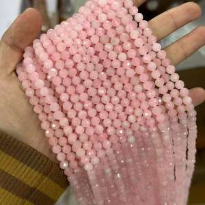 Perles rondes facettées de 6 mm, <span class=keywords><strong>64</strong></span> pièces, en améthyste claire, pour la fabrication de bijoux DIY - Product Image 4