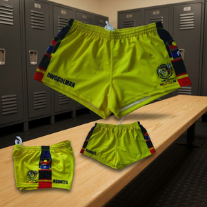 Pantalones cortos de rugby con impresión de sublimación completa personalizada para hombre, ropa de fútbol del fabricante Sialkot - Product Image 3