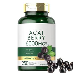 VitaHall Ekstrak <span class=keywords><strong>Acai</strong></span> <span class=keywords><strong>Berry</strong></span> Kapsul Antioksidan untuk Meredakan PMS & Kesehatan Endokrin 120 Kapsul (6000mg) Pendukung Imunitas - Product Image 1