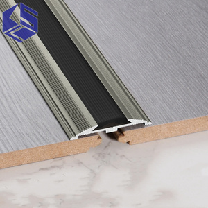 Bande de bord de plancher en <span class=keywords><strong>bois</strong></span> d'alliage d'aluminium bande de bord de tapis bande de caoutchouc antidérapante d'<span class=keywords><strong>escalier</strong></span> - Product Image 3