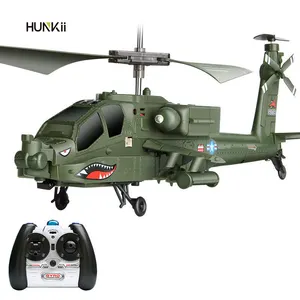 Apache Mainan Remote Control Anak, Mainan Helikopter RC 3d 4 Channel dengan Kamera untuk Bocah