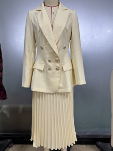 Conjunto de Ropa Elegante para Mujer IStapromo, Otoño Invierno, Terciopelo Antiarrugas, Abrigo ELEGANTE, Falda Plisada, Traje para Mujer - Product Image 3