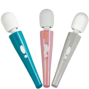 Wand Massager Vibrator Rechargeable Head Porno Glitter AV Wand Massager Vibrator With Cheaper Price For Adult Muscle Relaxation