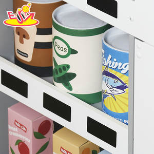 In legno grande grigio supermercato <span class=keywords><strong>Play</strong></span> Set-i bambini fingono di giocare a drogheria con scaffali e registratore di cassa W10A214C - Product Image 6