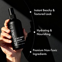 Natural Finish Sea Salt Spray for Hair Volumizing Texturizing Spray With Kelp Vitamin B5 Infused Santal Sandalwood Fragrance
