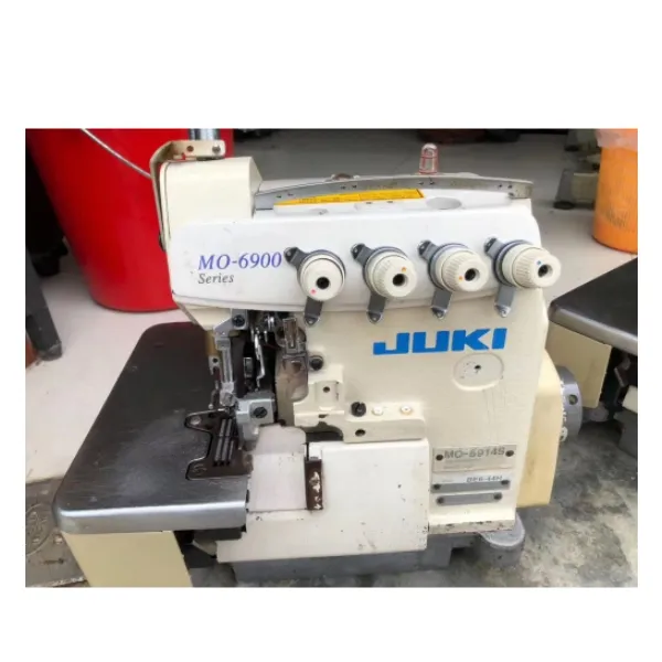 คุณภาพสูงความเร็วสูงสี่ด้าย Overlock จักรเย็บผ้า Jukis MO-6914S จักรเย็บผ้าอุตสาหกรรมในการขาย