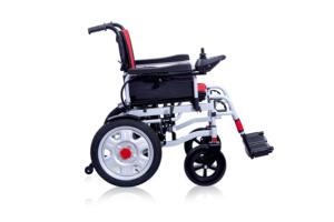 100kg di capacità in acciaio al carbonio forte potere sedia a rotelle 250W X2 motore costo-efficace motorizzato di riabilitazione pieghevole piombo - Product Image 3