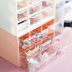 Organisateur de bureau simple et coloré, type <span class=keywords><strong>tiroir</strong></span>, pour petits objets, rangement tout-en-un, outils cosmétiques, étagère de séparation - Product Image 1