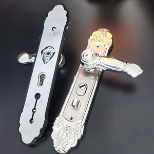 Serrure de porte mécanique en laiton massif 68 Center, design moderne, très vendue, antivol, poignée universelle, quincaillerie haut de gamme - Product Image 5