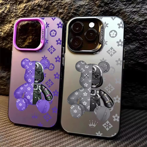 Funda Protectora para Teléfono con Diseño de Oso <span class=keywords><strong>Robert</strong></span>, para iPhone 16e, 16 Pro Max, 15, 14 Plus, 13, 12 Mini, 11 Pro, de Silicona, a Prueba de Golpes, Moderna y Bonita - Product Image 2