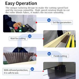 Machine de découpe automatique de tissu pour stores zébrés CNC avec moteur PLC et composants de base à roulements 220V/110V - Product Image 5