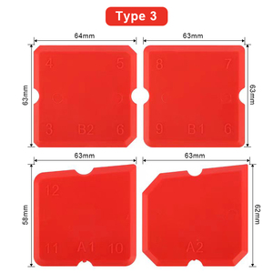 Juego de Herramientas de Calafateo de Silicona Industrial, Raspador de Sellador Reemplazable para Acabado de Juntas de Sellado de Pisos de Cocina y Baño - Product Image 3