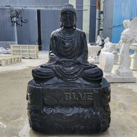 BLVE grandeur nature extérieur Temple décoration sculptée à la main bouddhiste Statue religieuse marbre blanc Bouddha Sculpture