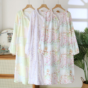 Nuova Collezione in Offerta: <span class=keywords><strong>Camicia</strong></span> <span class=keywords><strong>da</strong></span> <span class=keywords><strong>Notte</strong></span> a Maniche Lunghe per Ragazze, 100% Cotone, Comoda e Traspirante, Abbigliamento <span class=keywords><strong>da</strong></span> <span class=keywords><strong>Notte</strong></span> per Interni - Product Image 2