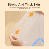 Housse de canapé jetable en PE transparent grande taille avec élastique, protection intégrale pour canapé 3/4 places