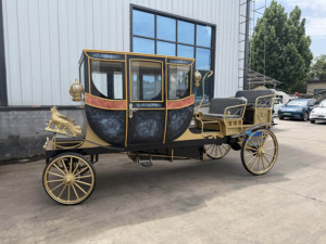 Calèche royale de luxe électrique, calèche classique pour hôtels de villégiature et mariages, transport présidentiel de style vintage - Product Image 5