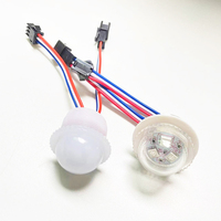 26mm LED Burbuja 0,72 W LED Punto de luz 12V WS2811 Full Color LED Diversión Pixel Luz