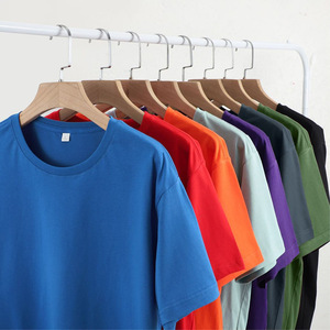 Wholesale Factory 170gsm Thick 100% Cotton Eco-Friendly Unisex T-Shirts with Custom Logo Printed Brand Promotion Activities