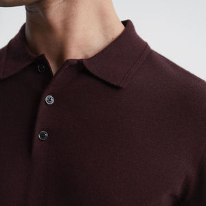 Fabricantes <span class=keywords><strong>de</strong></span> <span class=keywords><strong>ropa</strong></span> <span class=keywords><strong>de</strong></span> <span class=keywords><strong>lana</strong></span> <span class=keywords><strong>merino</strong></span> <span class=keywords><strong>Ropa</strong></span> interior térmica Manga larga Botón Escote Polo Jersey <span class=keywords><strong>de</strong></span> punto Suéter Camisa - Product Image 4