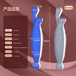 Vibrador de doble cabeza Jade Finger Rabbit, juguete sexual para adultos, masajeador vaginal, juguete sexual para orgasmos y masturbación, para usar en la cama. - Product Image 1