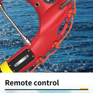 Scooter sous-marin avec interphone, caméra, télécommande, 1 feu d'avertissement, batterie amovible, accoudoir détachable, bouées de sauvetage - Product Image 4