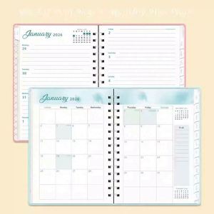 2026 A5 Spiral Calendar <b>Book</b> PP Customizable Plan Notebook This Year's Notebooks for School Office - Product Image 5