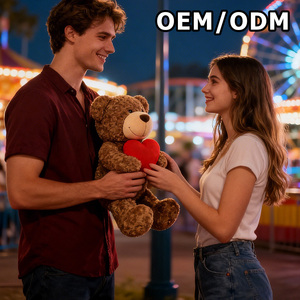Wholesale Custom 50cm/70cm/90cm Stuffed <b>Bear</b> Plush Toy Red Heart Holding <b>Bear</b> for Valentines PP Cotton Filled Stress Relief - Product Image 2