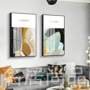 Peintures à l'huile abstraites de paysages, <span class=keywords><strong>pour</strong></span> <span class=keywords><strong>toile</strong></span>, 3D, décoration murale en métal, maison, haute qualité, grande, offre spéciale - Product Image 4