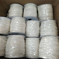 Vente en gros de cordes en coton tressées de 5 mm, 100% coton, cordes en macramé torsadées, cordes en coton