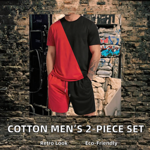 INSPIRE APPAREL 100% Polyester Knitted 2-Piece Winter Men's Short Set Side <b>Strip</b> Eco-Friendly Vintage 3D Front Custom Logo - Product Image 2