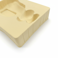 Insert en plastique floqué personnalisé pour bouteilles de whisky et de liqueur, doublure intérieure en plastique floqué velours pour coffret cadeau de vin